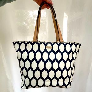 Kate Spade Leather Lemon Tote w/dustbag